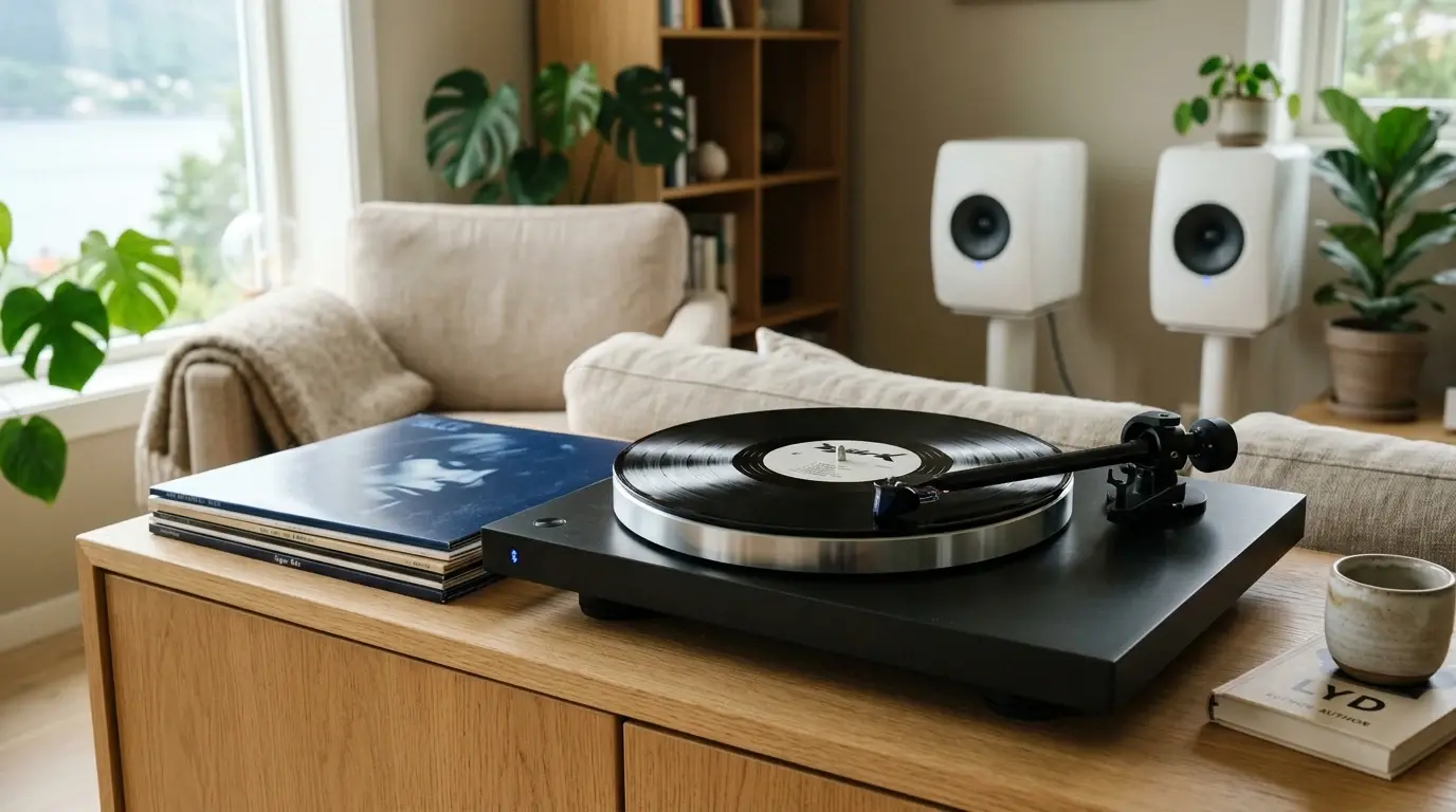 Platespiller BT illustrert som platespillere hos Hifivalg